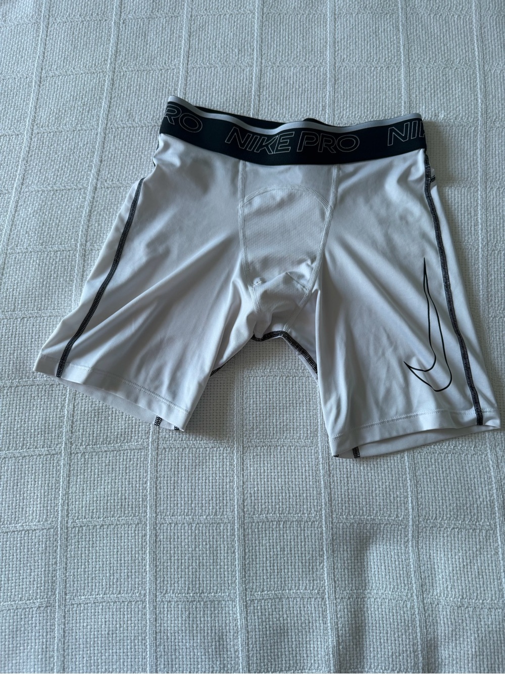Men's Nike White Compression Boxer Briefs Size Small